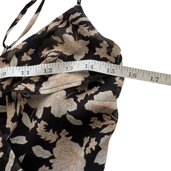 Express Womens Floral Ruffle Dress Fairy Grunge Whimsigoth Asymmetrical Whimsy - Picture 6 of 12